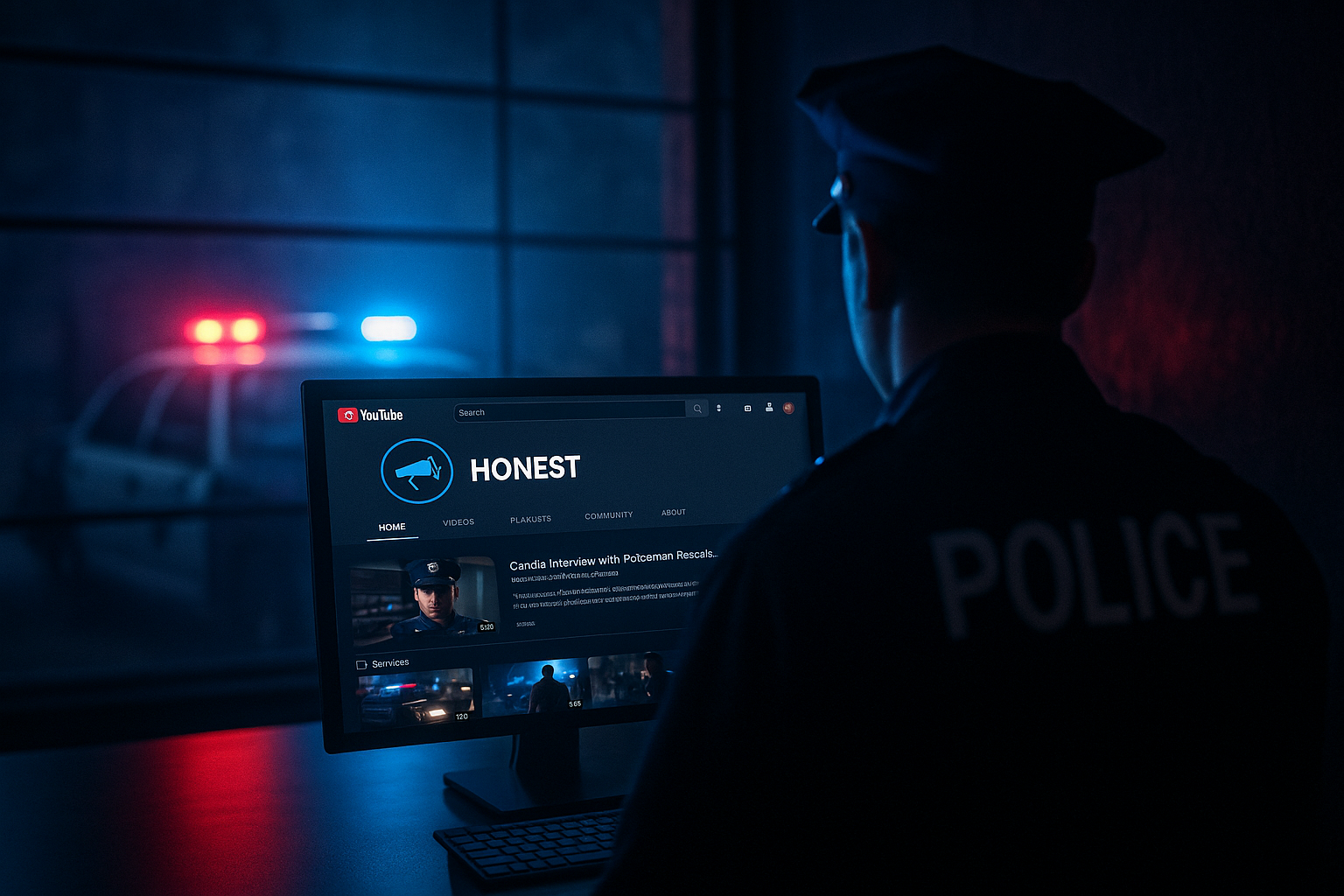 Dashboard monitoring different creator channels for violations